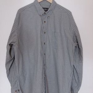 Eddie Bauer Tartan Plaid Button-Down XL